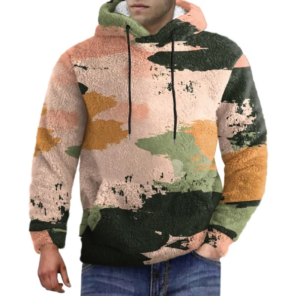 Hooded Sports Tracksuit Unisex Running Outfits Long Sleeve Pullover Hoodies - Image 4