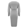Sexy Women's Knit Sweater Long Sleeve Package Hips Party  Dress - Image 8