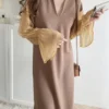 Loose splicing dress long dress - Image 11