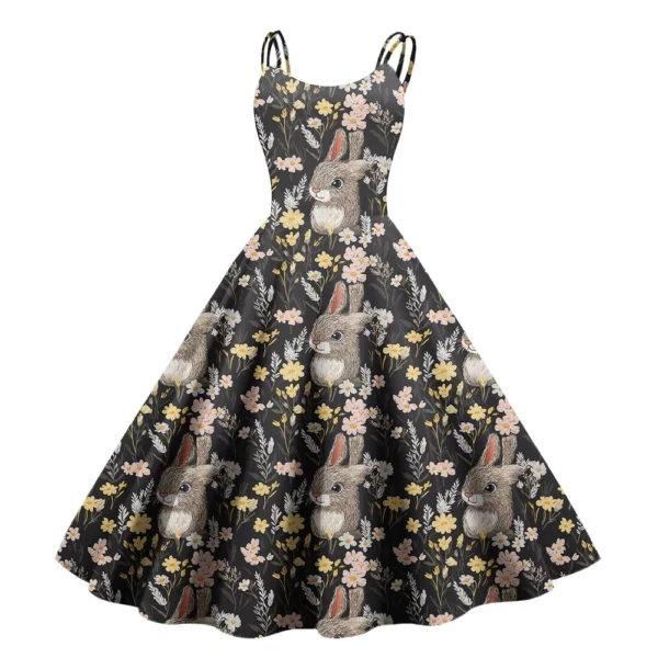Women's Sundresses Summer Easter Casual Loose Printed Dresses Fashion Dress - Image 16