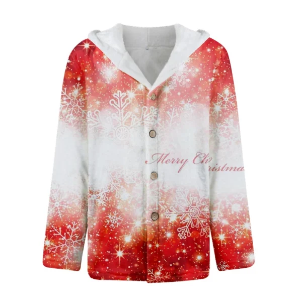 Men'S Winter Zipper Hooded Fleece Sweatshirt With Patch Pocket Casual Jacket - Image 10