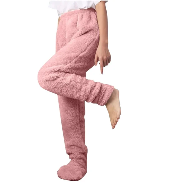 Women's Solid Color Thick Pantyhose Full Foot Loose Foot Plush Thermal Pants - Image 2