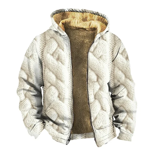 Men's Thickened Button Double Pocket Jacket With Pocket Insert Cotton Jacket - Image 31