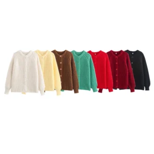 Women's casual crew-neck long-sleeved sweater