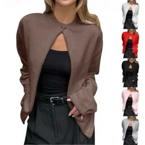Women's Cardigan Sweaters Front Button V-Neck Lightweight Knit Cardigans