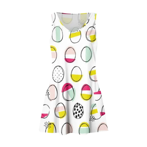 Women's Dresses Printed Casual Sundresses Easter Fashion Summer Loose Dress - Image 11