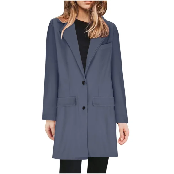 Jacket For Women Casual Plus Size Coat Winter Business  Solid Color Suit Jacket - Image 23