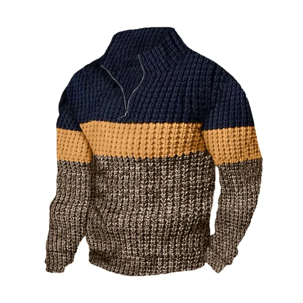 Men's Sweater, Men's Casual Knitted Pullover, Loose Fit, Long Sleeved - Image 16