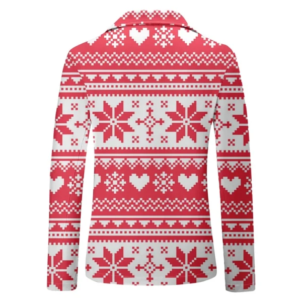 Unisex Winter Christmas Prints Suit Jackets Unisex Casual Fashion Button Jackets - Image 10