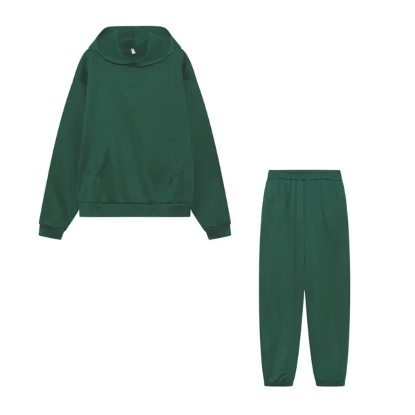 Women's casual long sleeve hoodie pant suit - Image 21