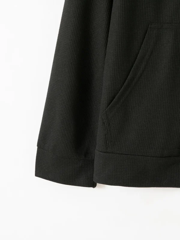 High neck solid color half zip pocket long sleeve for men - Image 13