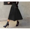 Bow hem skirt slim waist long skirt - Image 23