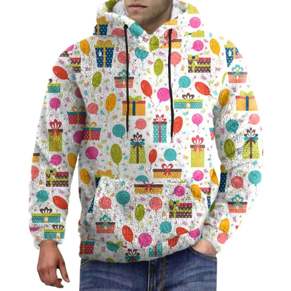 Men's Standing Collar Sweatshirt Is Outdoor Casual Sweaters Tops - Image 7