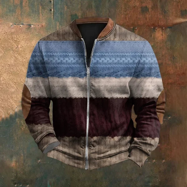 Men's Retro Casual Gradient Printed Sweatshirt - Image 28