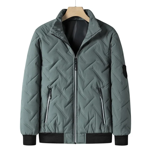 Men's Cotton-padded Fall And Winter Coat Warm And Thick Windproof Coat Stand-up - Image 8