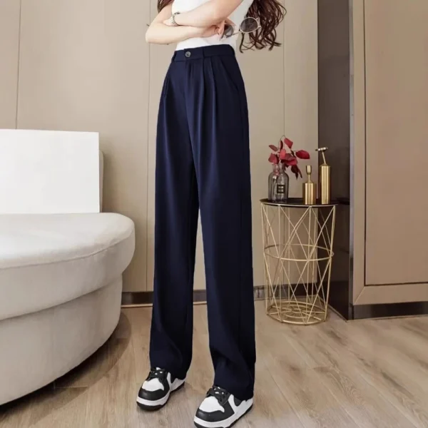 Women's casual long casual loose trousers suit pants women - Image 2