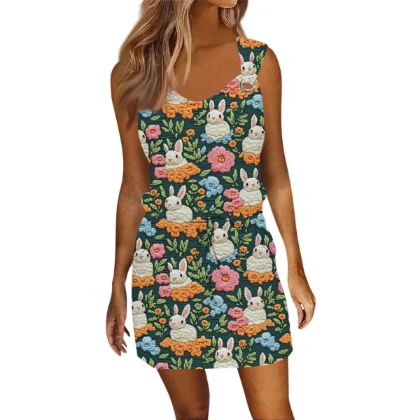 Women's Loose Fashion Casual Sundresses Summer Easter Dresses Printed Dress - Image 14