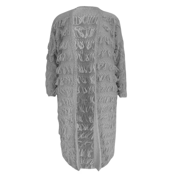 Women's 2024 Fashion Casual Open Front Chunky Cable Knit Sweaters Coats - Image 8