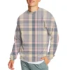 Men's Casual Fashion Comfortable Plaid Round Neck Pullover Sweatshirt Sweatshirt - Image 6