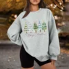 Women's Casual Fashion Long Sleeve Christmas Print Round Neck Sweatshirt Top - Image 27