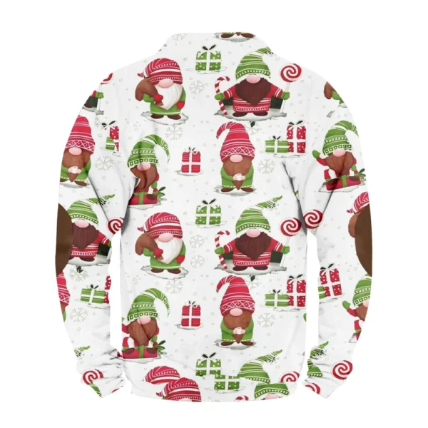 Men's Buttoned Sweatshirt With European And American Autumn/winter Printed Long - Image 10