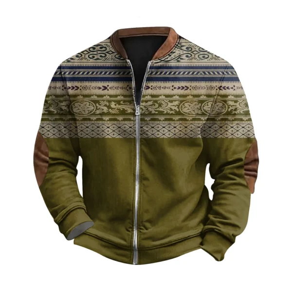Men's Retro Casual Gradient Printed Sweatshirt - Image 14