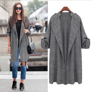 fashion women coat casual black suits blazers jacket