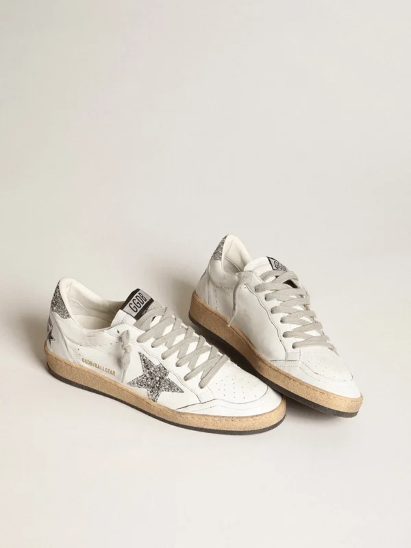 gg*db Women's and men's shoes silver tail silver star board shoes - Image 2