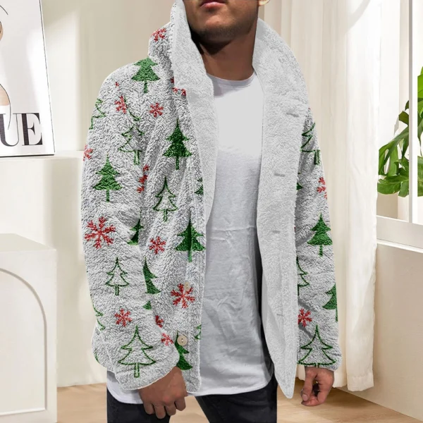 Men'S Winter Zipper Hooded Fleece Sweatshirt With Patch Pocket Casual Jacket - Image 25