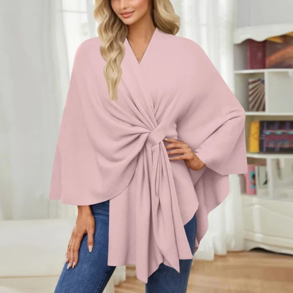 Women's Elegant Shawl Wraps Soft Open Front Sweater For Spring Fall Winter - Image 42