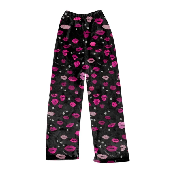 Women Winter Plaid Pants Full Length Long Trousers Sports Pants - Image 6