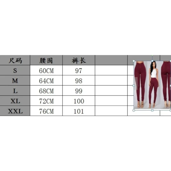 New Fashion elastic jeans women leggings ladies pants - Image 7