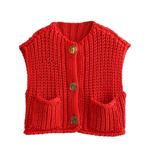 Women's thick needle vest - Image 5