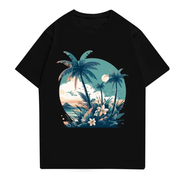 Men's Stand Collar Short Sleeve Shirt Loose Leisure Holiday Shirt Man - Image 13