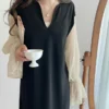 Loose splicing dress long dress - Image 9