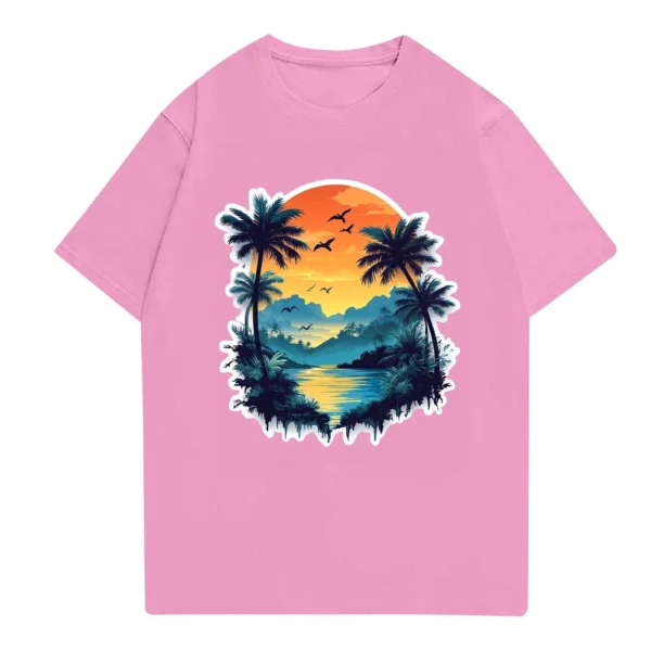 Men's Stand Collar Short Sleeve Shirt Loose Leisure Holiday Shirt Man - Image 26