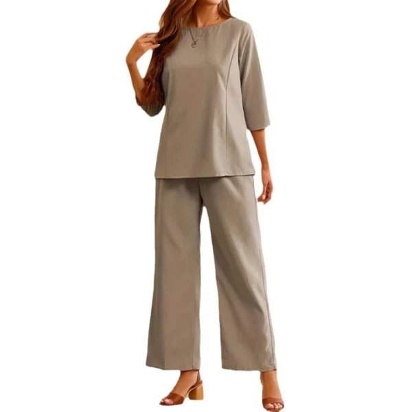 Women's casual trousers loose solid color suit women - Image 3