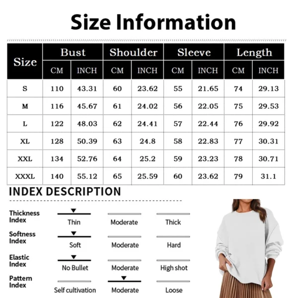 Women's Fashion Casual Round Neck Loose Long Sleeve Retro Printed Sweatshirt - Image 21
