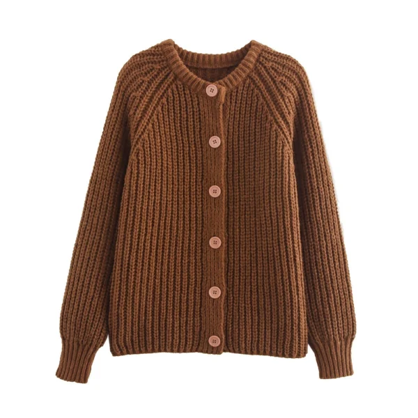 Women's casual crew-neck long-sleeved sweater - Image 21