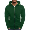 Men'S Zipper Jacket, Casual Retro Long Sleeved Cardigan Jacket - Image 14