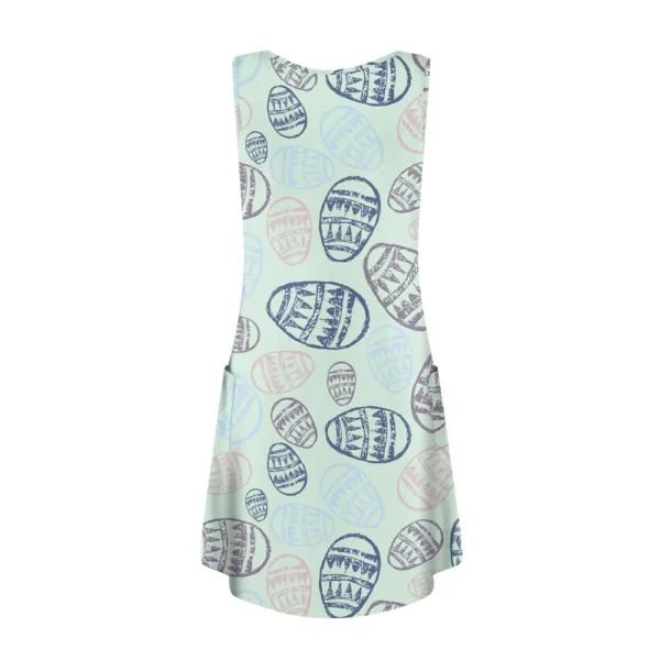Women's Easter Casual Printed Sundresses Dresses Loose Fashion Summer Dress - Image 12