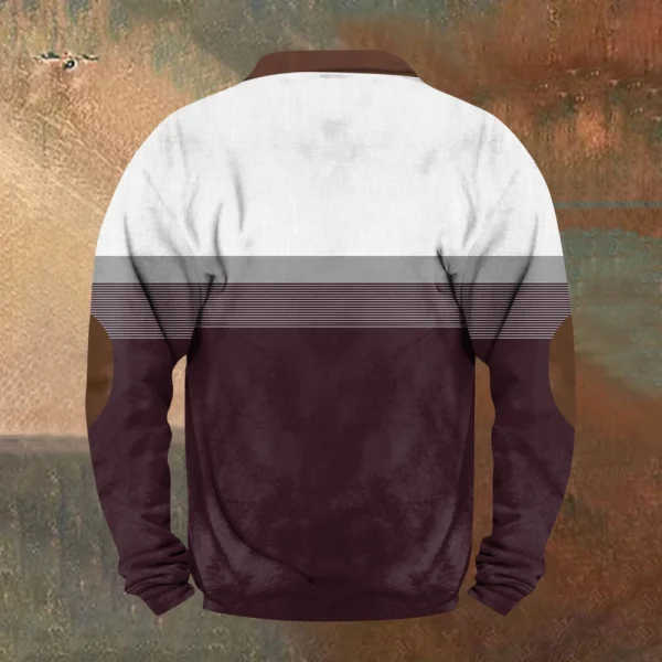 Men'S Retro Casual Sportswear With Open Zipper Sweatshirt Jacket - Image 9