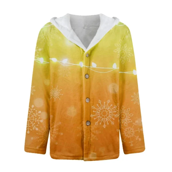 Men'S Winter Zipper Hooded Fleece Sweatshirt With Patch Pocket Casual Jacket - Image 11
