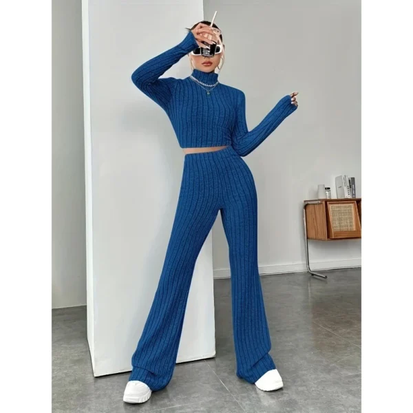 Women's clothing inner with long sleeves and trousers set two-piece set - Image 8