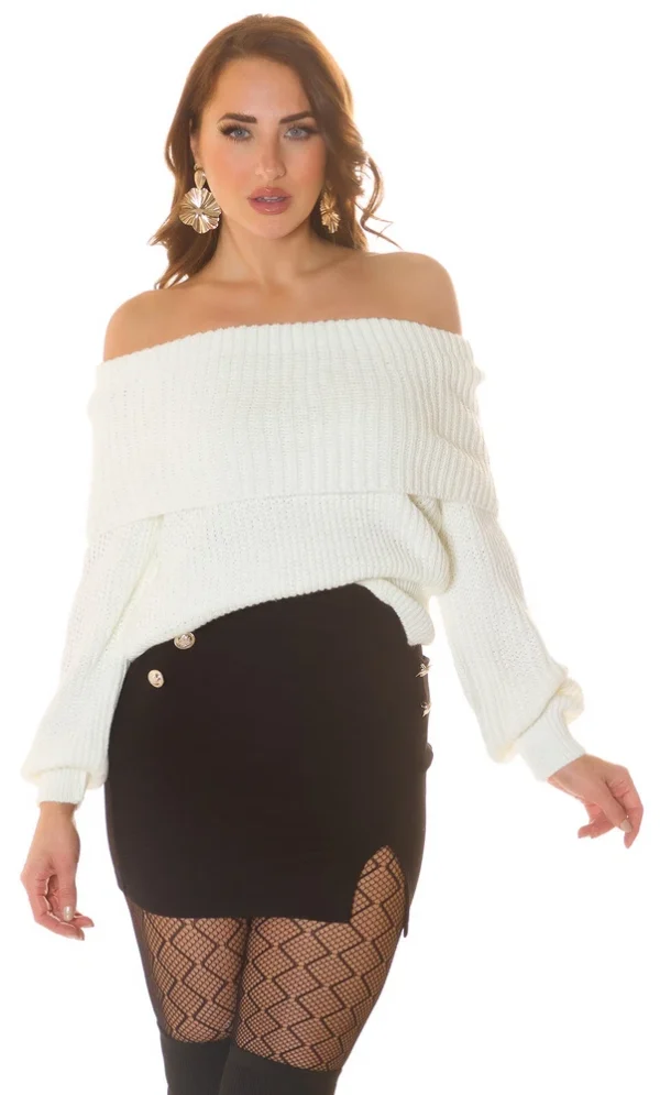Knit top with flat collar for women - Image 13