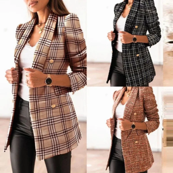 Women's lapel slim fit suit