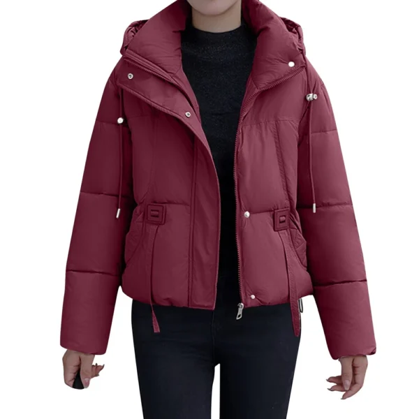 Women's Winter Coat Warm Jacket With Hooded Women Thicken Lightweight Coats - Image 26