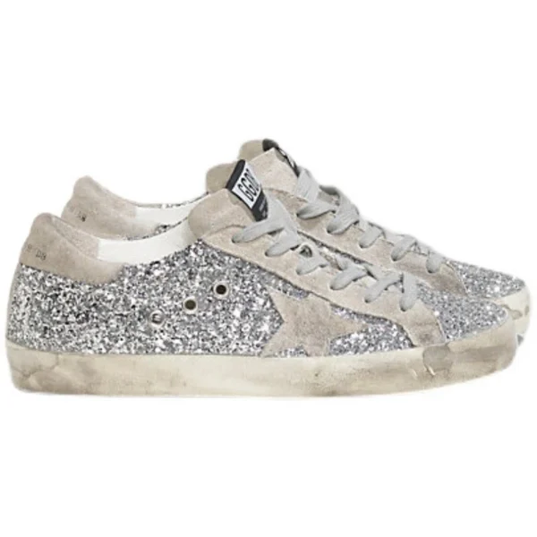 gg*db Women's shoes silver sequins do old board shoes casual - Image 5