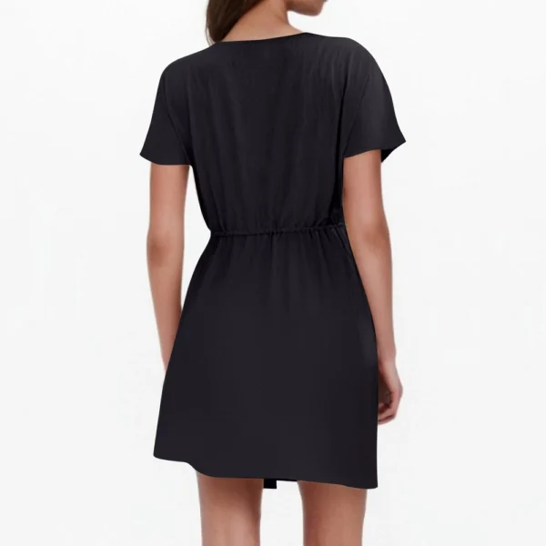 Women's Fashion Casual V-Neck Ruffle Tunic Dresses - Image 9