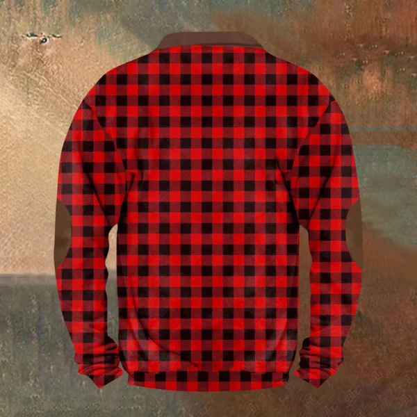 Men'S Retro Casual Sportswear With Open Zipper Sweatshirt Jacket - Image 7
